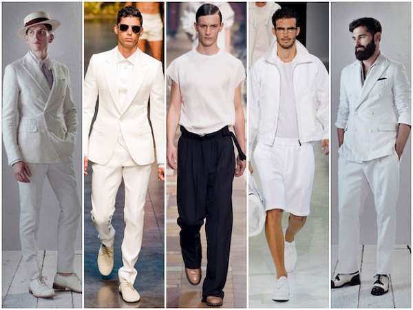 erkek modasında beyazın ayrıcalığı