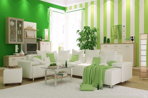dekorasyonda yeşil renk trend